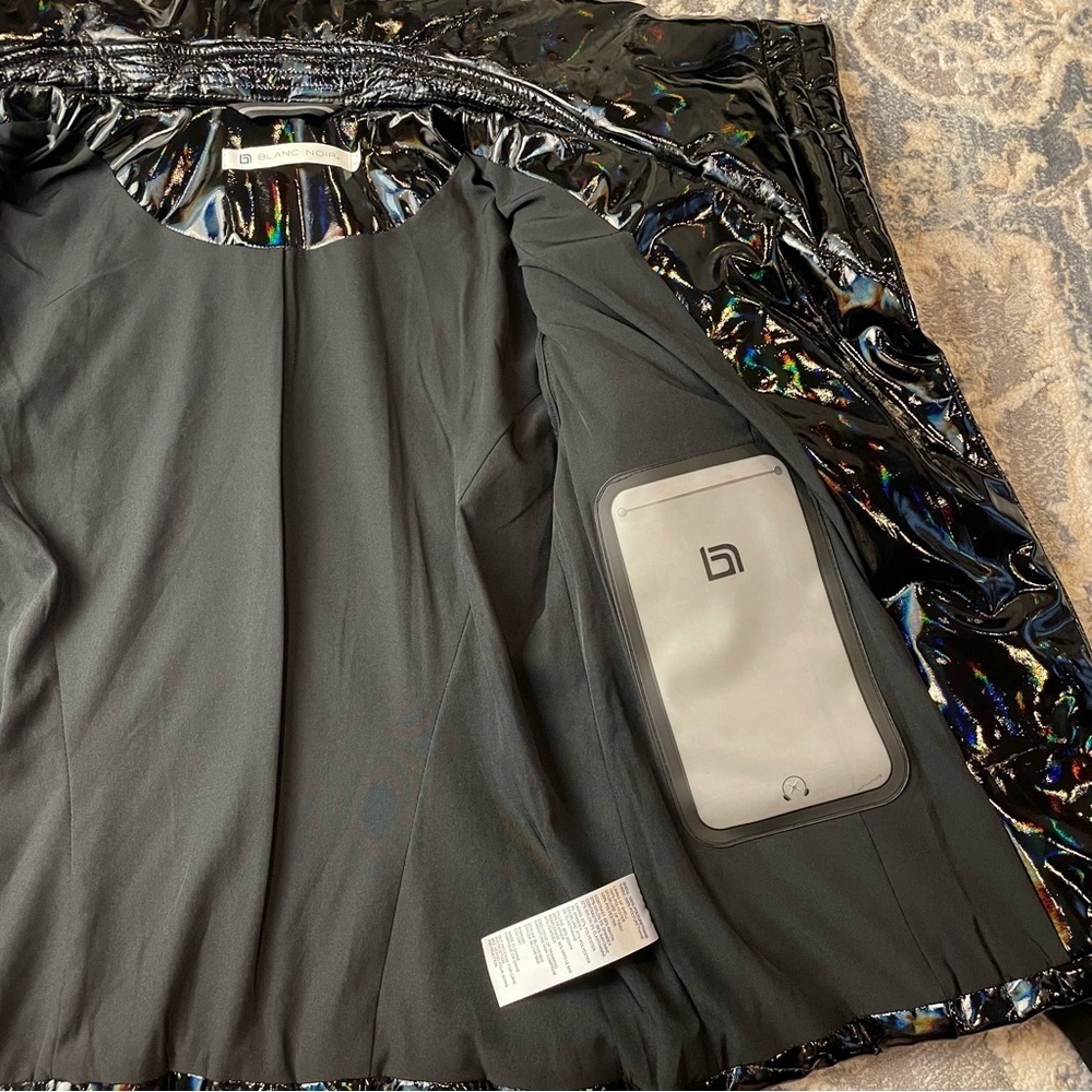 Blanc Noir Iridescent Black Puffer Jacket - Picture 8 of 11